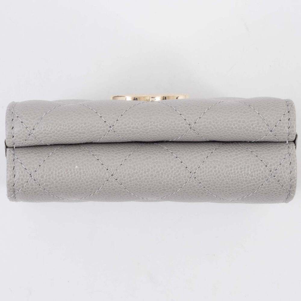 CHANEL Gray Caviar Leather Wallet - Picture 6 of 16
